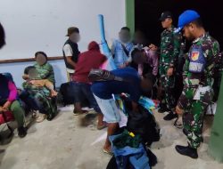 Satgas Pamtas Yonarmed 19/Bogani Amankan 43 PMI Nonprosedural