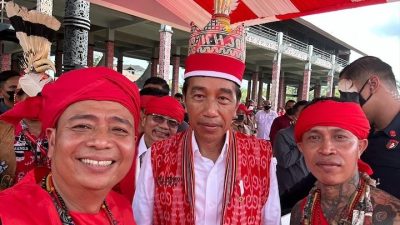 Hadir di Temu Akbar Pasukan Merah, Lasarus Puji Presiden Jokowi