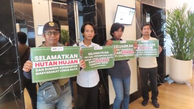 Petani Loeha Gelar Aksi Tuntut Pelepasan Konsesi di Rapat Umum Pemegang Saham PT Vale Indonesia