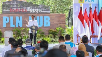 Presiden Jokowi Tandai Pembangunan PLN Hub