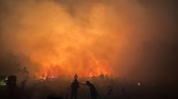 Posko Solidaritas Rakyat Borneo Perkuat Pemadam Api Karhutla